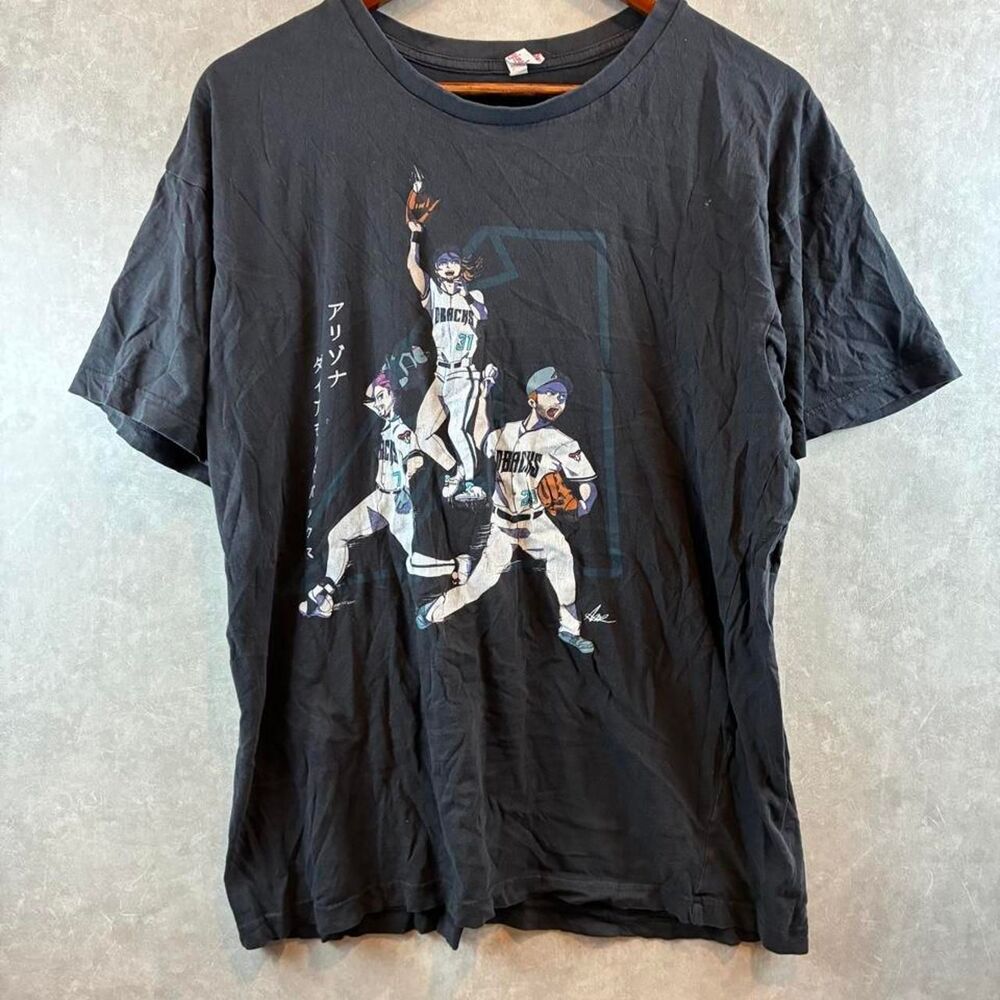 Mlb Men's Black and Grey T-shirt